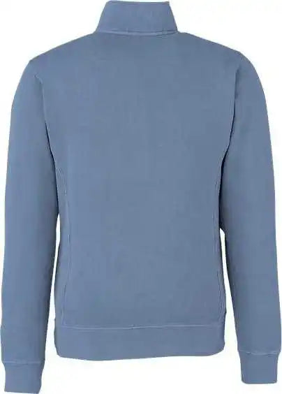 J. America 8732 Pigment-dyed Fleece Quarter-zip Pullover - Denim