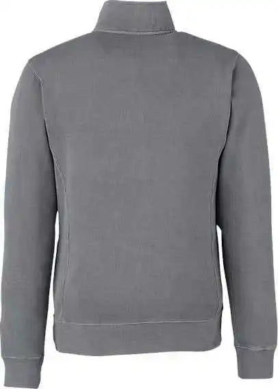 J. America 8732 Pigment-dyed Fleece Quarter-zip Pullover - Lead