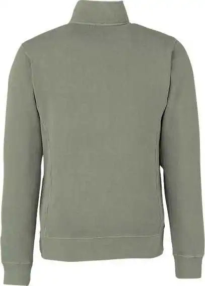 J. America 8732 Pigment-dyed Fleece Quarter-zip Pullover - Spruce