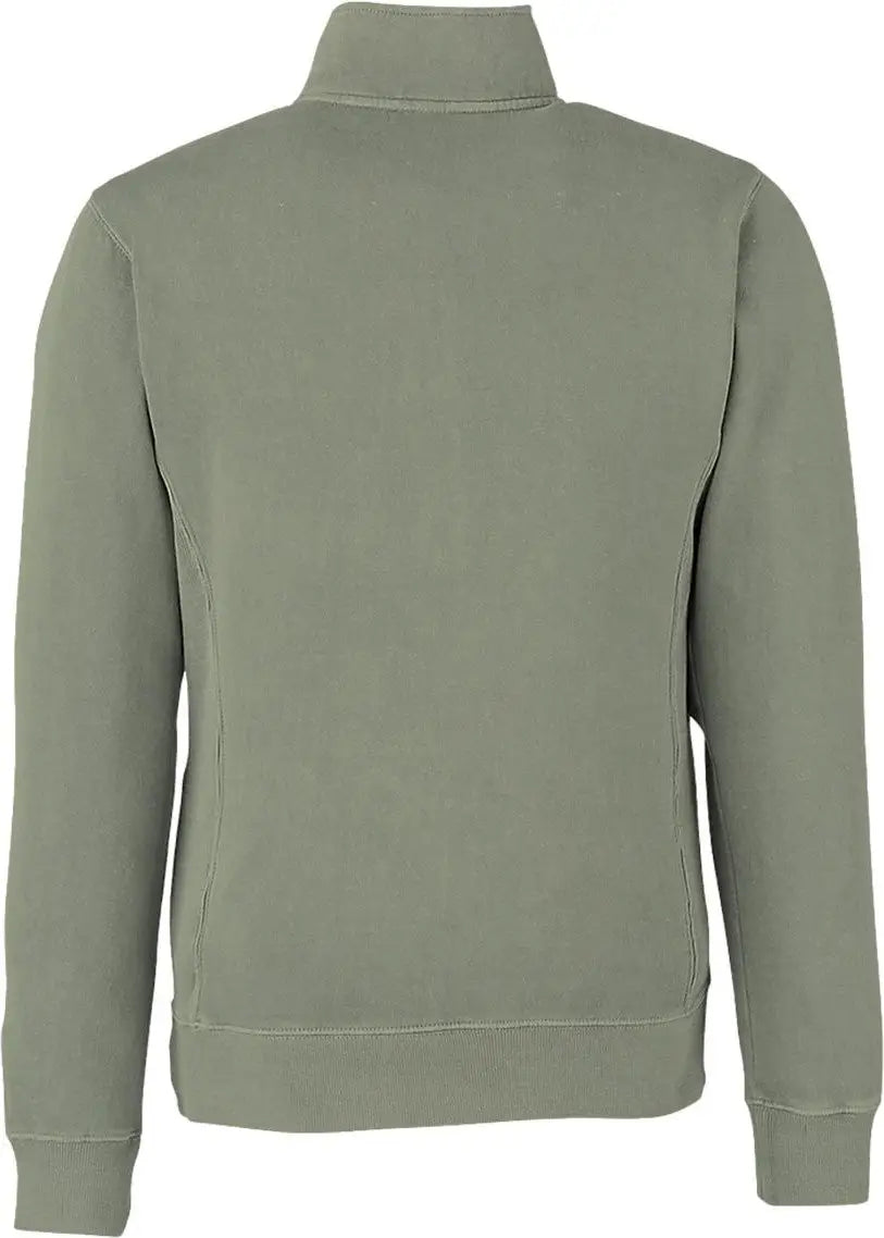 J. America 8732 Pigment-dyed Fleece Quarter-zip Pullover - Spruce