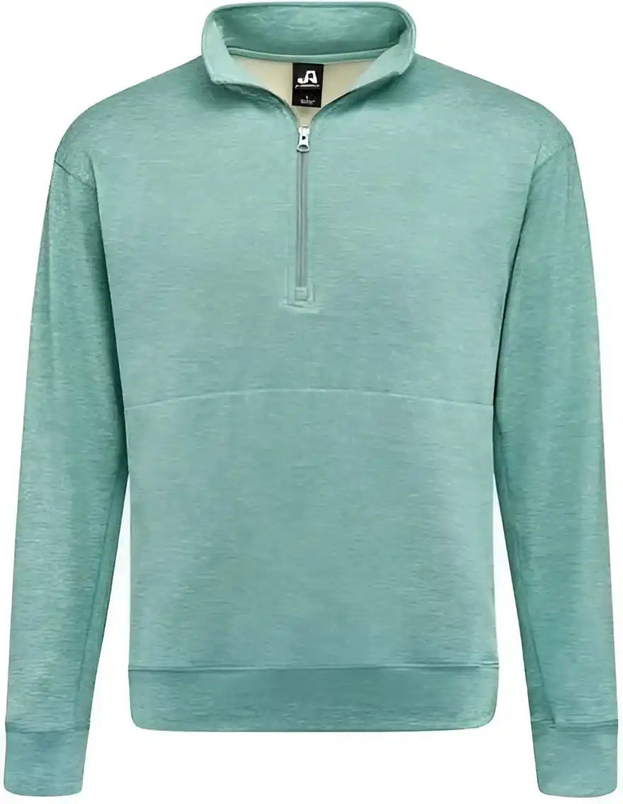 J. America 8741 Electric Fleece Quarter Zip Sweatshirt Jade