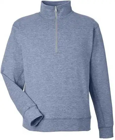 J. America 8741 Electric Fleece Quarter Zip Sweatshirt Midnight