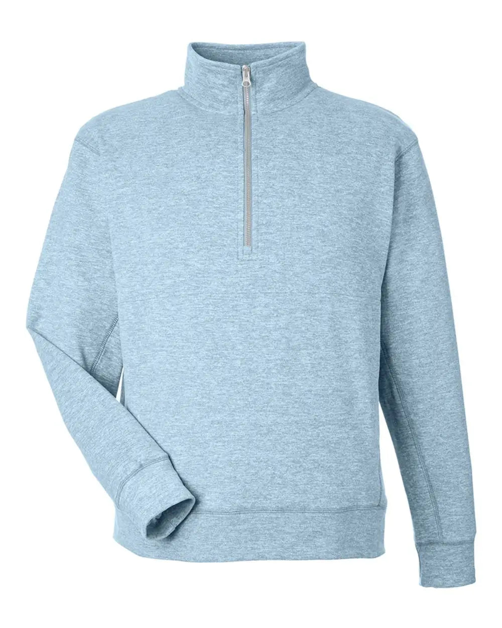 J. America 8741 Electric Fleece Quarter-zip Sweatshirt - Sky