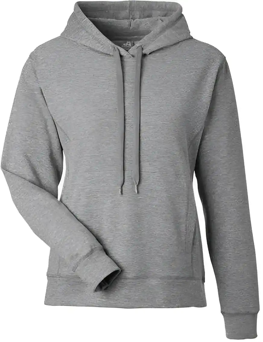 J. America 8742 Women’s Electric Fleece Hooded Sweatshirt Slate