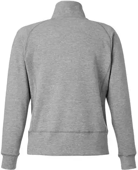 J. America 8743 Women’s Electric Fleece Quarter Zip Sweatshirt Slate