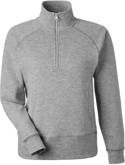 J. America 8743 Women’s Electric Fleece Quarter Zip Sweatshirt Slate