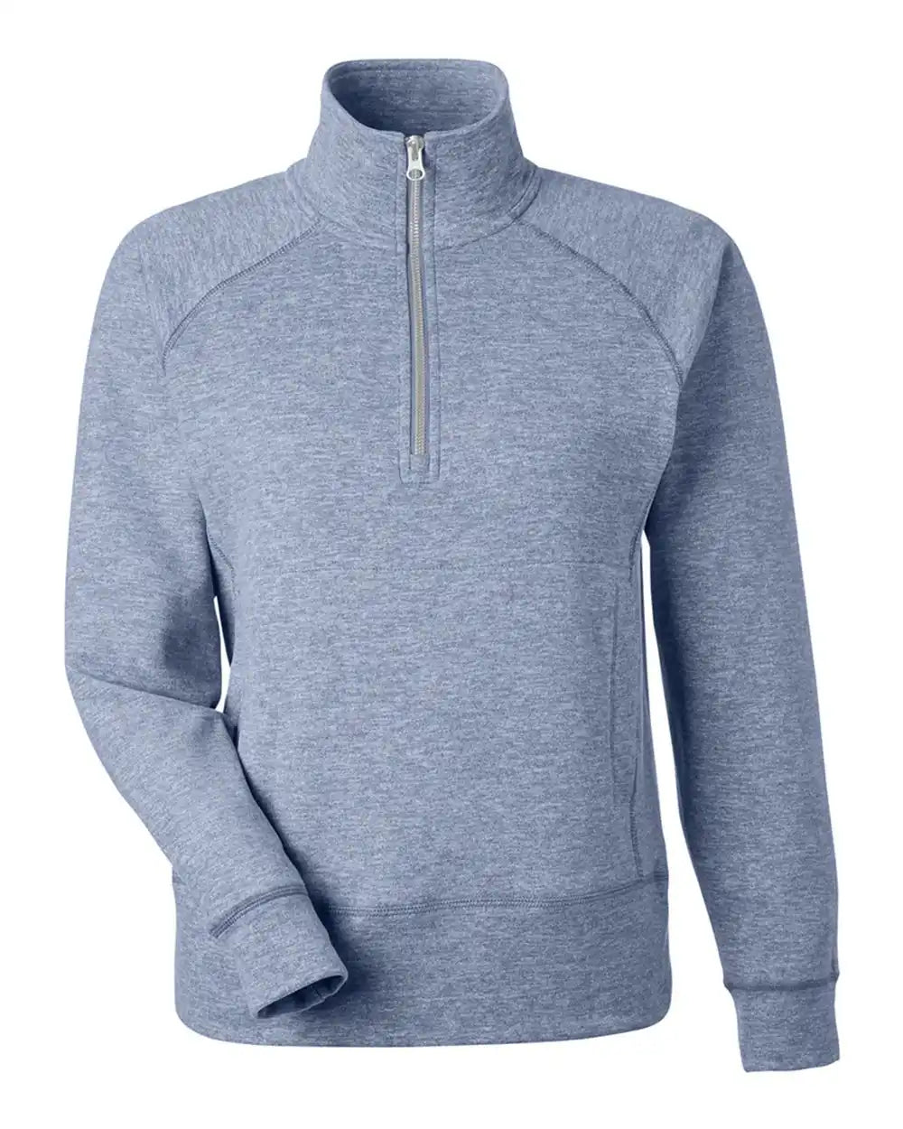 J. America 8743 Women’s Electric Fleece Quarter-zip Sweatshirt - Midnight - s