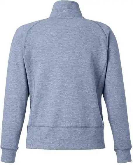 J. America 8743 Women’s Electric Fleece Quarter Zip Sweatshirt Midnight