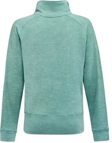 J. America 8743 Women’s Electric Fleece Quarter Zip Sweatshirt Jade