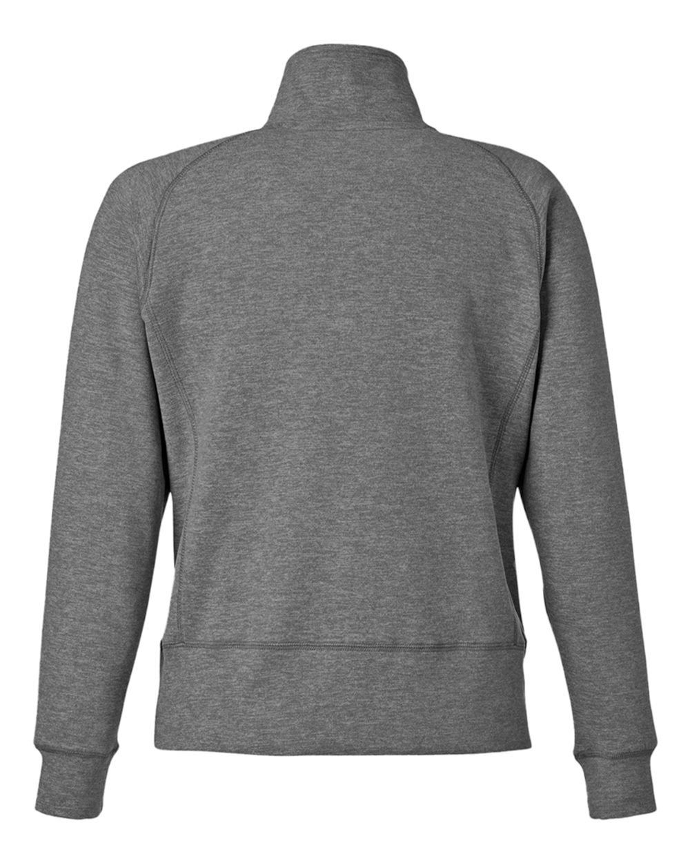 J. America 8743 Women’s Electric Fleece Quarter-zip Sweatshirt - Onyx