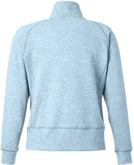 J. America 8743 Women’s Electric Fleece Quarter-zip Sweatshirt - Sky