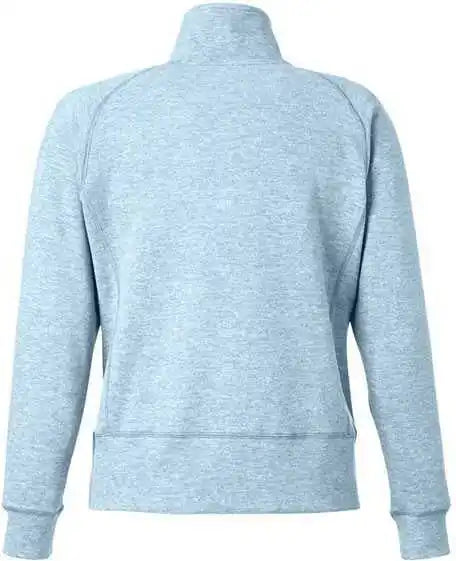 J. America 8743 Women’s Electric Fleece Quarter Zip Sweatshirt Sky