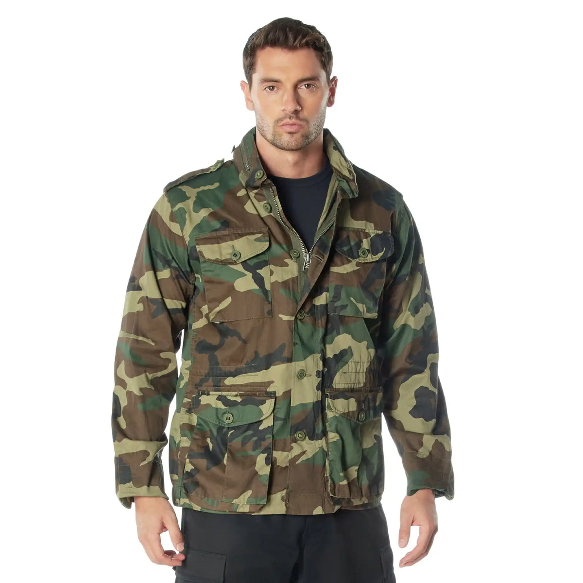 J. America 8751 Apex Fleece Quarter Zip Sweatshirt Black