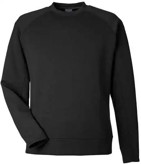 J. America 8752 Apex Fleece Crewneck Sweatshirt Black