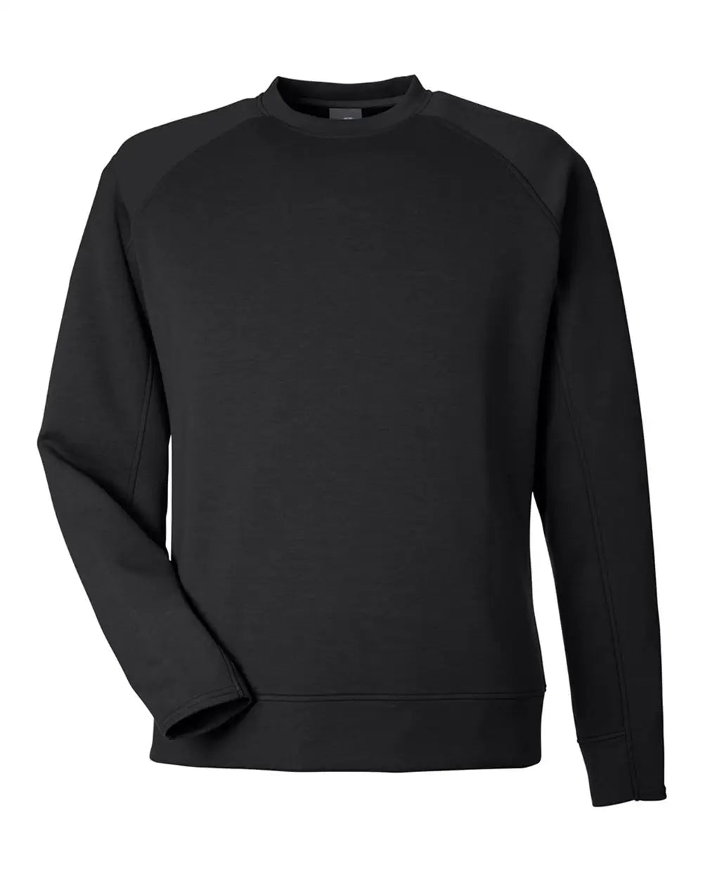J. America 8752 Apex Fleece Crewneck Sweatshirt - Black - s
