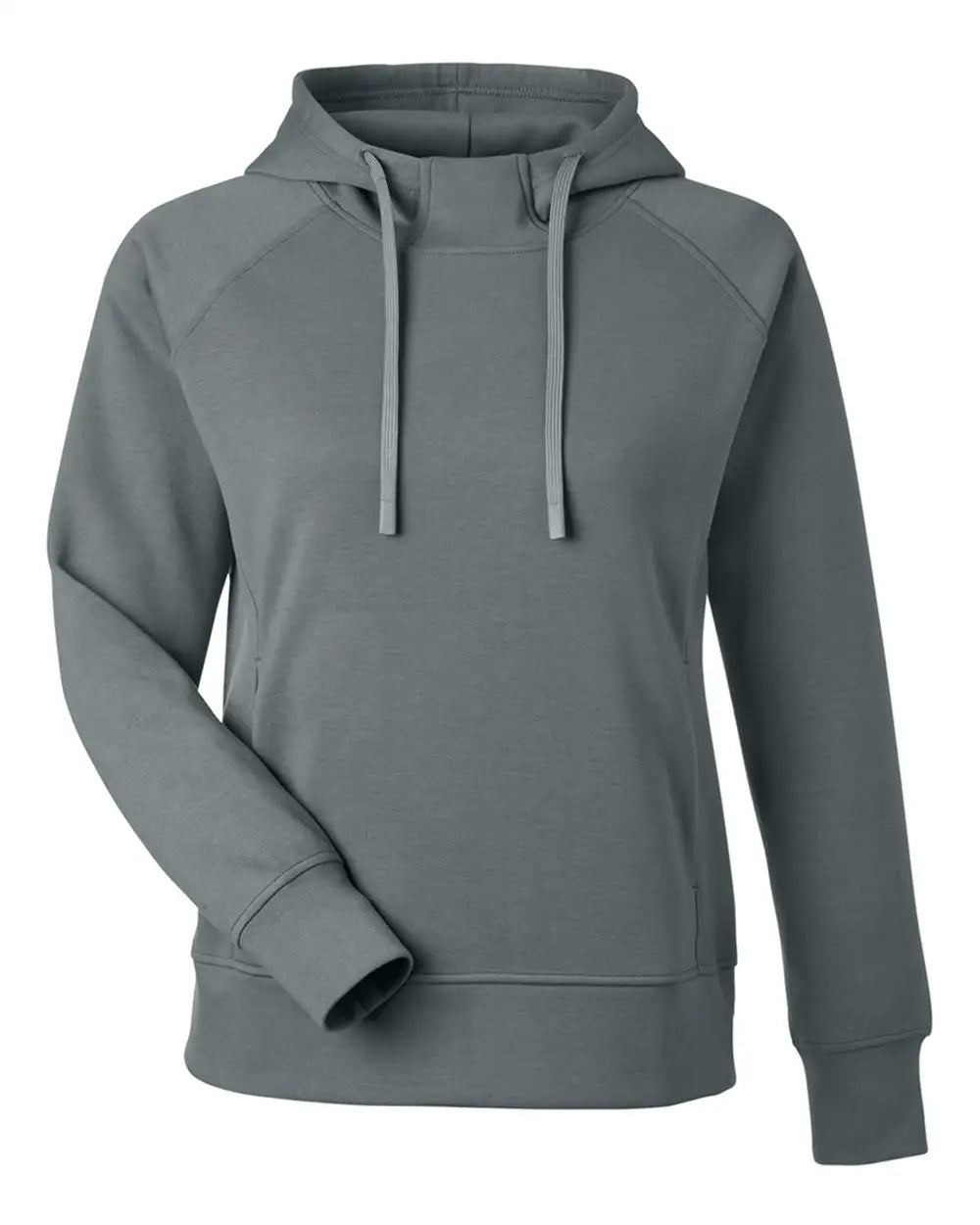 J. America 8753 Women’s Apex Fleece Hooded Sweatshirt - Steel