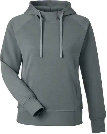 J. America 8753 Women’s Apex Fleece Hooded Sweatshirt Steel