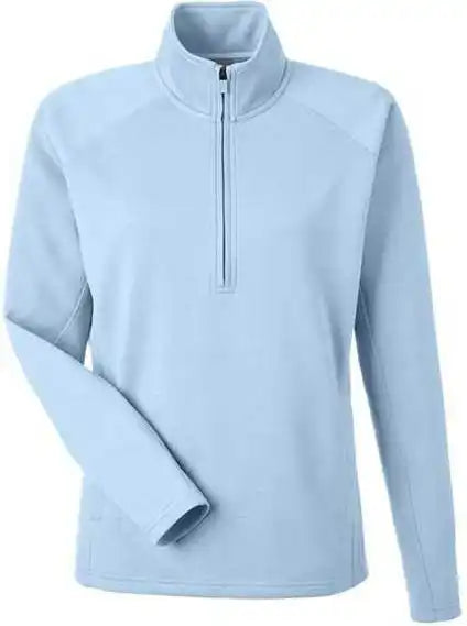 J. America 8754 Women’s Apex Fleece Quarter-zip Pullover - Ice Blue