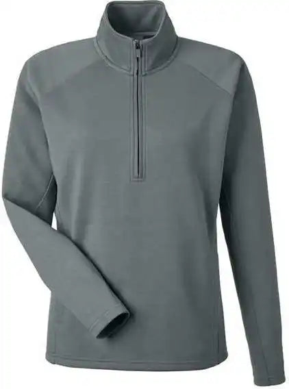 J. America 8754 Women’s Apex Fleece Quarter Zip Pullover Steel