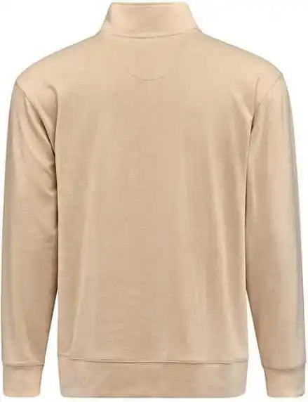 J. America 8760 Element Fleece Quarter Zip Sweatshirt Almond