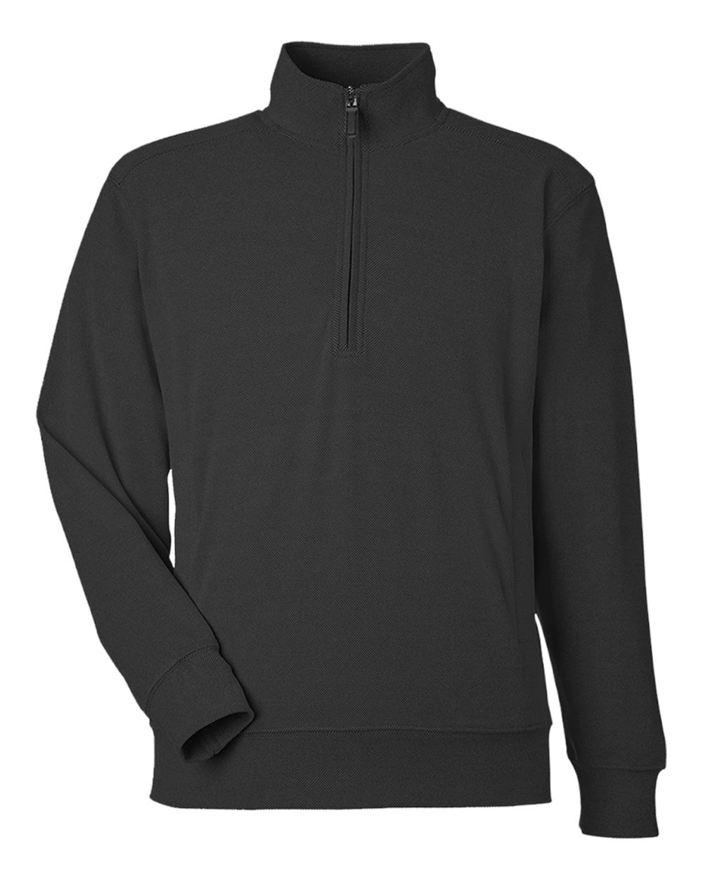 J. America 8760 Element Fleece Quarter-zip Sweatshirt - Black