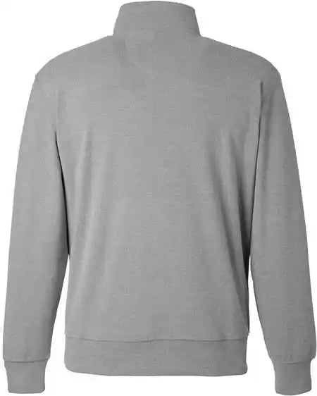 J. America 8760 Element Fleece Quarter Zip Sweatshirt Gray