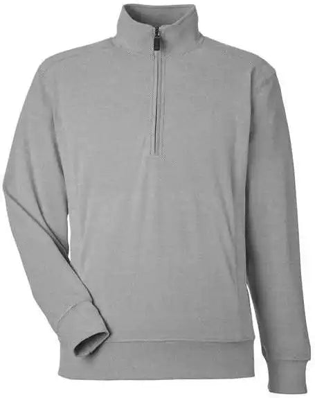 J. America 8760 Element Fleece Quarter Zip Sweatshirt Gray