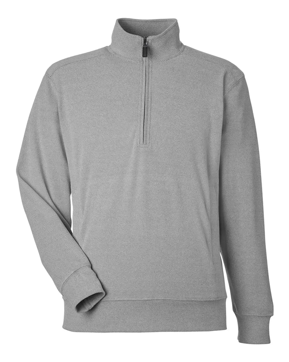 J. America 8760 Element Fleece Quarter-zip Sweatshirt - Grey - Gray / s