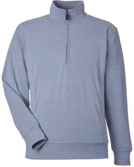 J. America 8760 Element Fleece Quarter Zip Sweatshirt Navy