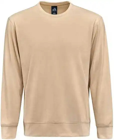 J. America 8761 Element Fleece Crewneck Sweatshirt - Almond