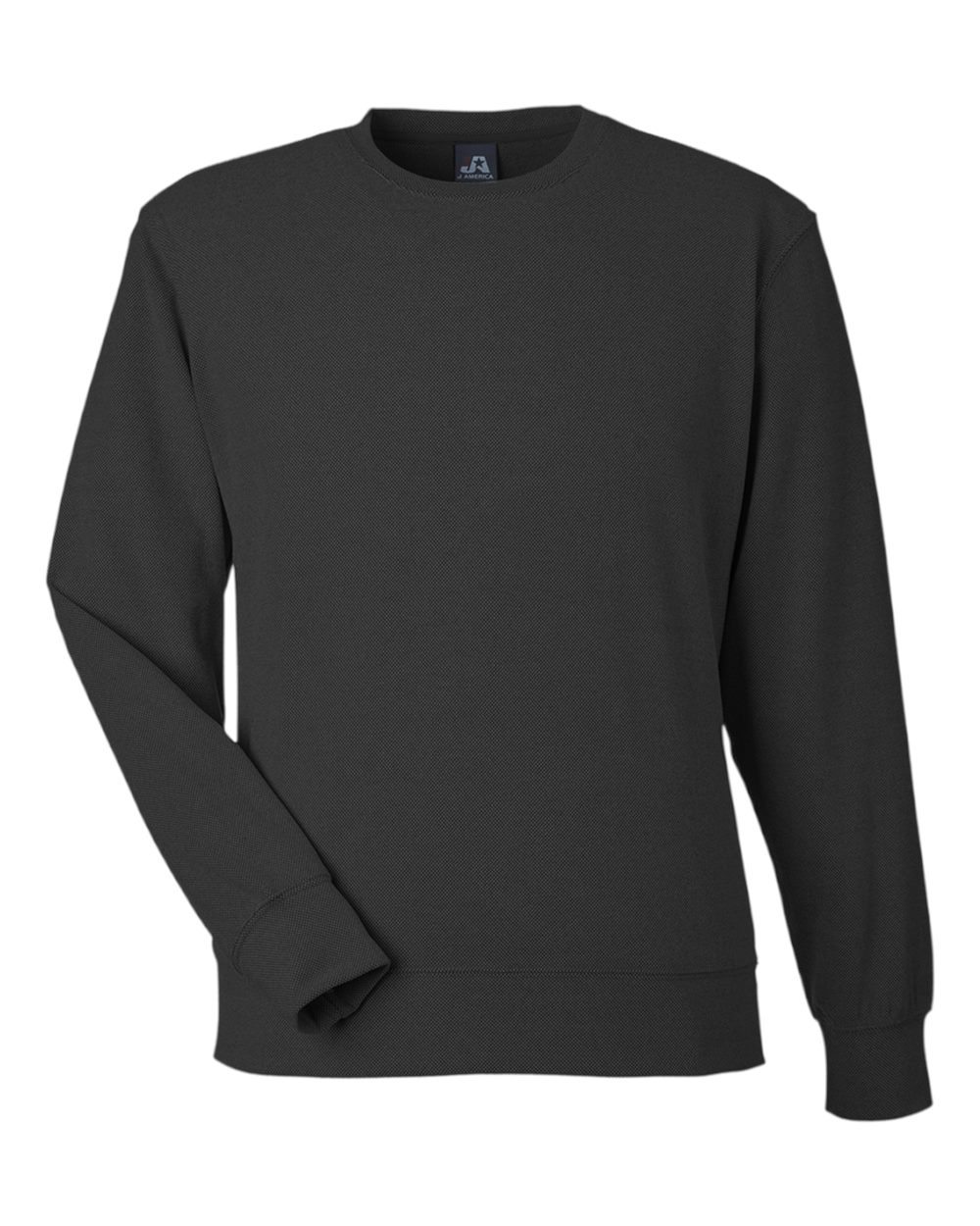 J. America 8761 Element Fleece Crewneck Sweatshirt - Black
