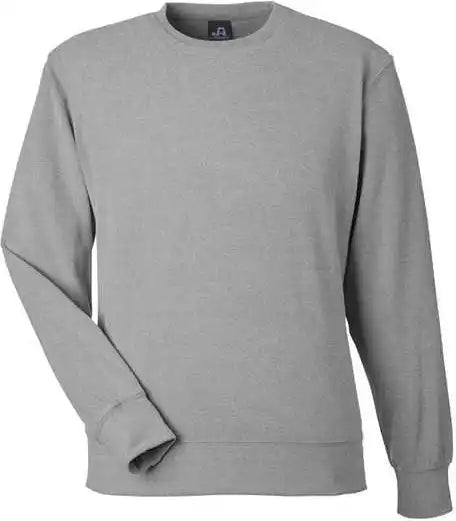 J. America 8761 Element Fleece Crewneck Sweatshirt Gray
