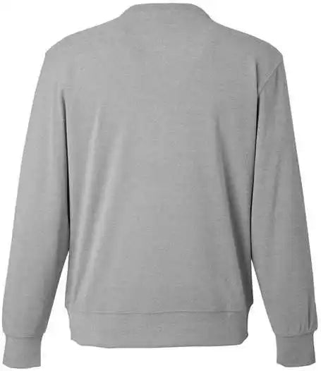 J. America 8761 Element Fleece Crewneck Sweatshirt Gray