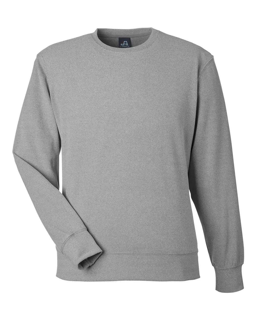 J. America 8761 Element Fleece Crewneck Sweatshirt - Grey - Gray / s