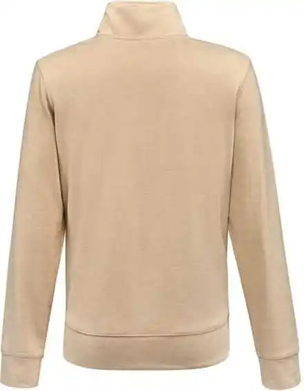 J. America 8762 Women’s Element Fleece Quarter-zip Sweatshirt - Almond