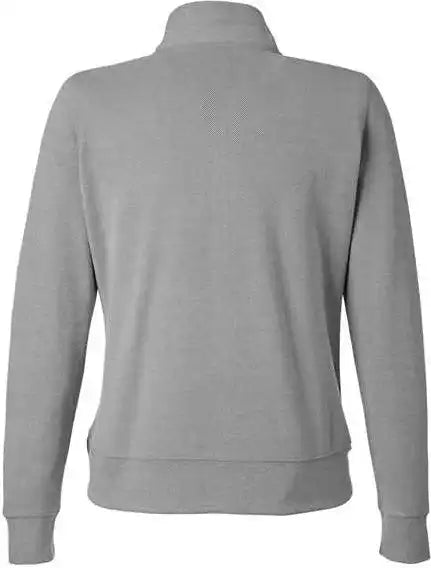 J. America 8762 Women’s Element Fleece Quarter Zip Sweatshirt Gray