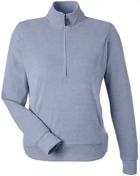 J. America 8762 Women’s Element Fleece Quarter Zip Sweatshirt Navy