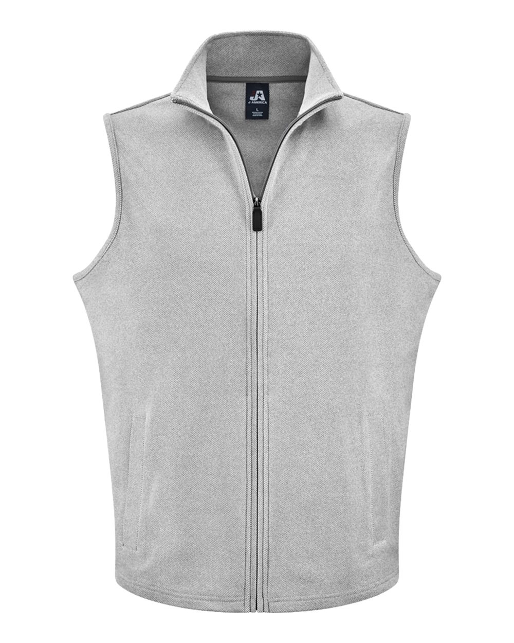 J. America 8763 Unisex Element Fleece Vest - Grey