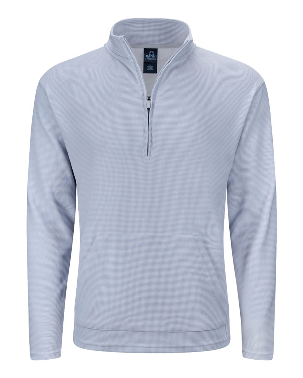 J. America 8771 Unisex Maverick Quarter-zip Pullover - Ice Grey