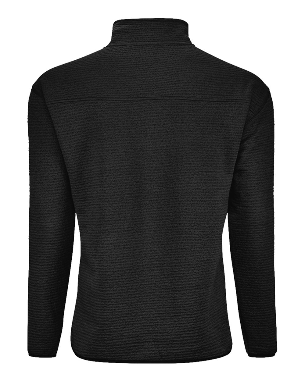 J. America 8773 Unisex Pebble Fleece Quarter-zip Pullover - Black