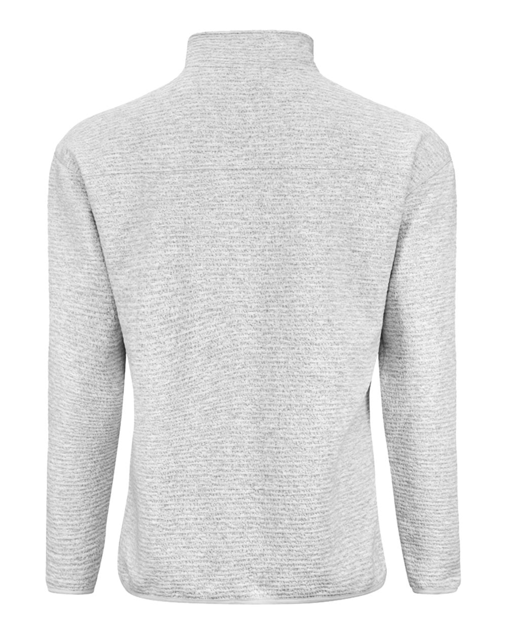 J. America 8773 Unisex Pebble Fleece Quarter-zip Pullover - Grey Heather