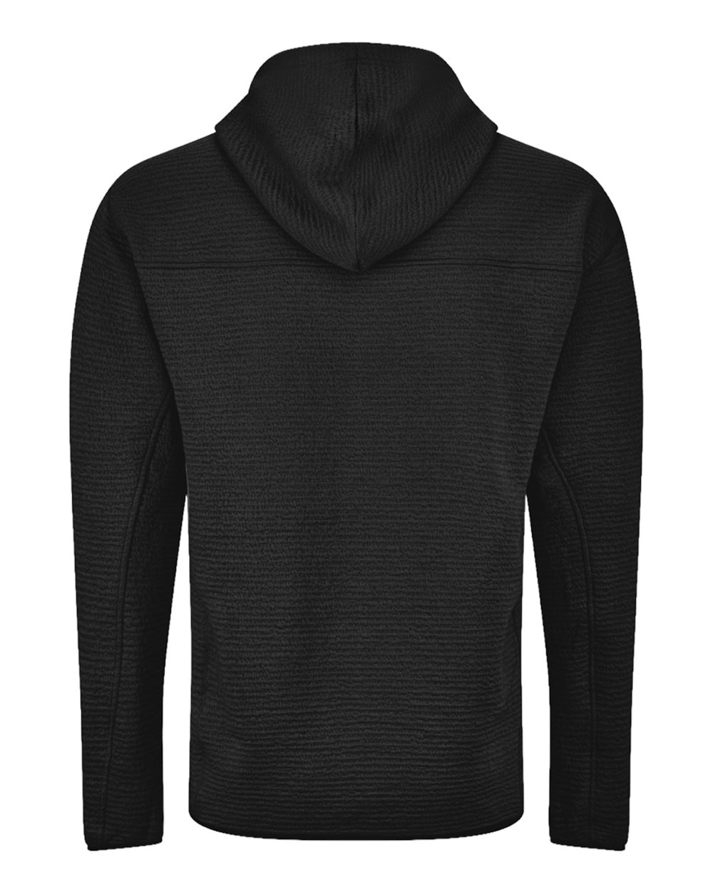 J. America 8774 Unisex Pebble Fleece Hooded Pullover - Black