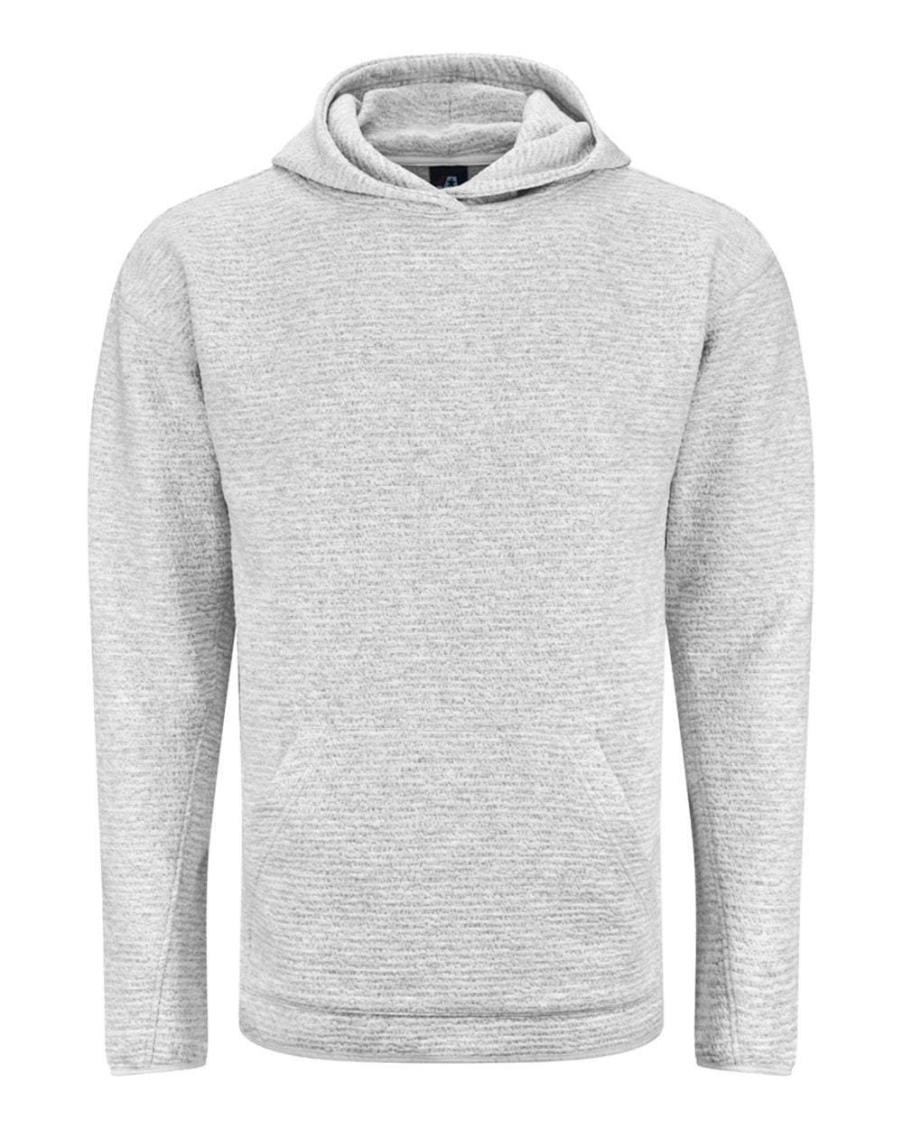 J. America 8774 Unisex Pebble Fleece Hooded Pullover - Grey Heather