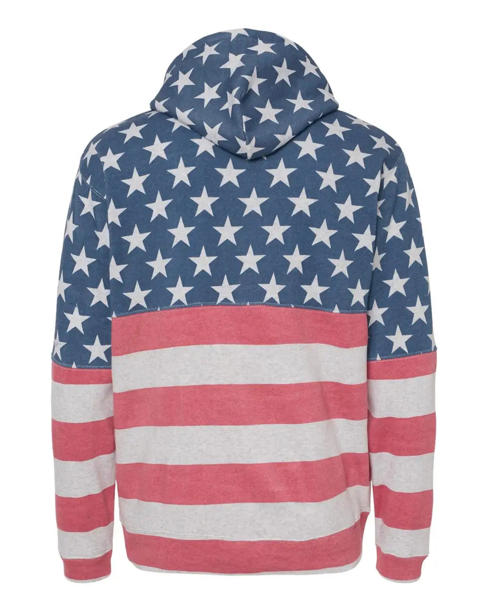 J. America 8815j Tailgate Hooded Sweatshirt - 8815 - Stars Stripes