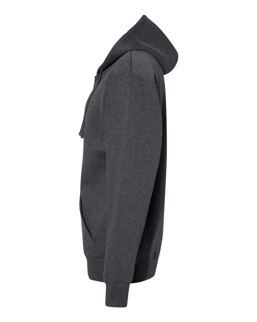 J. America 8821 Premium Full-zip Hooded Sweatshirt - Charcoal Heather
