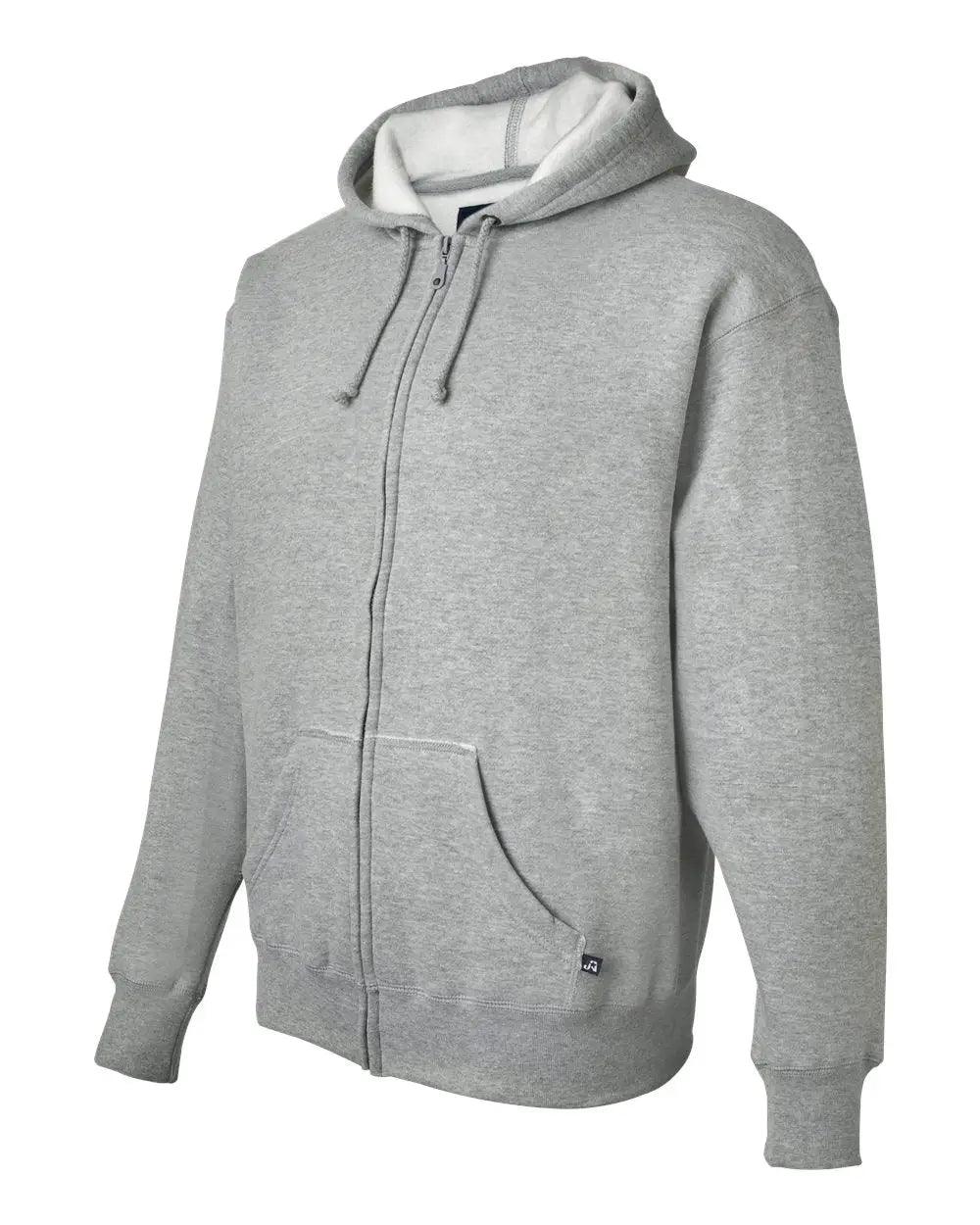 J. America 8821 Premium Full-zip Hooded Sweatshirt - Oxford - Gray / s
