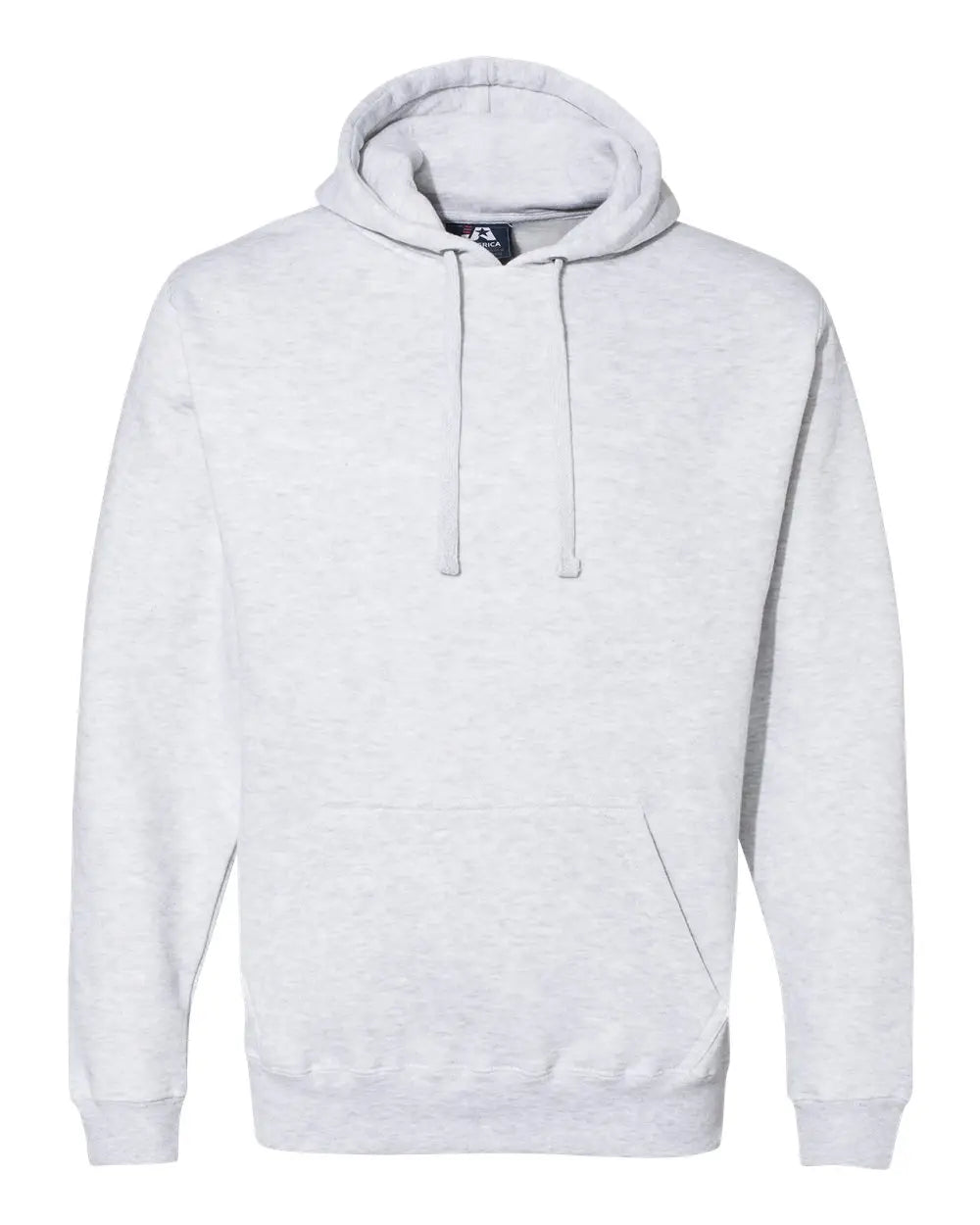 J. America 8824 Premium Hooded Sweatshirt - Ash Heather - Gray / Xs