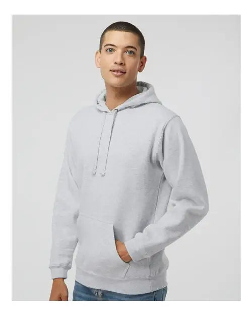 J. America 8824 Premium Hooded Sweatshirt - Ash Heather