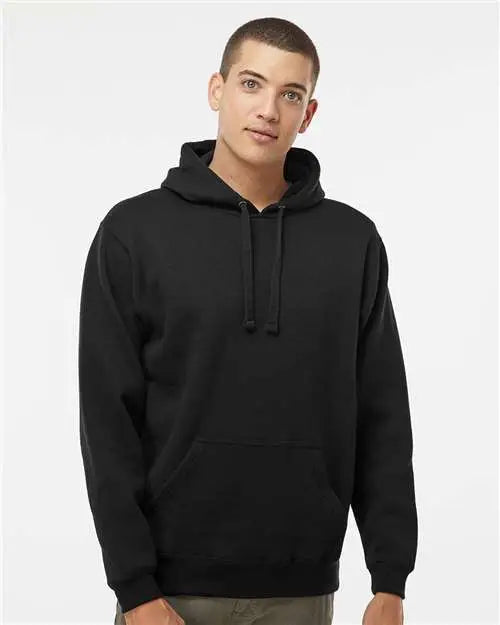 J. America 8824 Premium Hooded Sweatshirt - Black