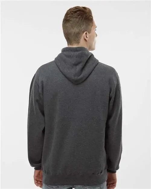 J. America 8824 Premium Hooded Sweatshirt - Charcoal Heather